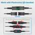 QD Headset USB Adapter Cable for Plantronics QD Wired Headset to USB Plug, In-line Volume Mute Controls, Works for