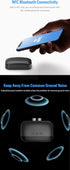 HAOQUOO Bluetooth Receiver Adapter, NFC Connection, 3.5mm/RCA Dual Audio Output, Suitable for Smartphones and Tablets