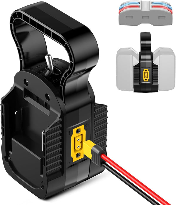 YNDZ 2 in 1 Power Wheel Battery Adapter,for 2Packs for Makita 18V Battery