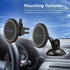 PureGear MagSafe Compatible Qi-Certified Fast Magnetic Wireless Round Car Charger for iPhone 15, 15 Pro, 14, 14 Plus,
