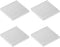 uxcell 2.5x19x19mm Silver Tone Aluminum Heatsink, Thermal Adhesive Pad Cooler for 3D Printers (4Pcs)