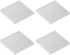 uxcell 2.5x19x19mm Silver Tone Aluminum Heatsink, Thermal Adhesive Pad Cooler for 3D Printers (4Pcs)