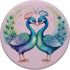 Cute Valentine's Day PopSockets Standard PopGrip, Peacocks Lovers Couple Peafowls Kissing