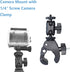 Generic 1/4" Insta360 X5 X4 X3 X2 Bike Handlebar Camera Mount with Screw Camera Clamp,Adapter for Gopro for Hero