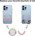 Wome 2 12 13 14 15 16 17 (1, Phone Keychain Holder: Keychain Holder for Magsafe with Detachable Rings Magnetic Grip