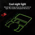 Non-slip Phone Pad for 4-in-1 Car, Glow in the Dark Dashboard Phone Mat with Temporary Parking Card Number Plate