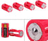 KIKYO Battery Converter - 4pcs 4AAA to C Size Parallel Battery Converter Adapter Holder for Household Use