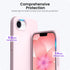 ORNARTO 17e 16e 6.1", 3 16e 17e-Chalk Compatible with iPhone Case and for iPhone Case Liquid Silicone Layers Full