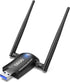 Wireless WiFi Adapter for Desktop PC - QGOO AC1300Mbps USB 3.0 Network Dongle with Dual Band Antennas