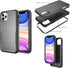 Compatible for Apple iPhone 12 Pro Max Cases - Heavy Duty Shockproof Protective Cover in Black & Black