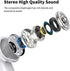 Wired Earbuds, Ultra Clear Calls & No Noise, 3.5mm Headphones with Mic, In-Ear Earphones, Compatible with