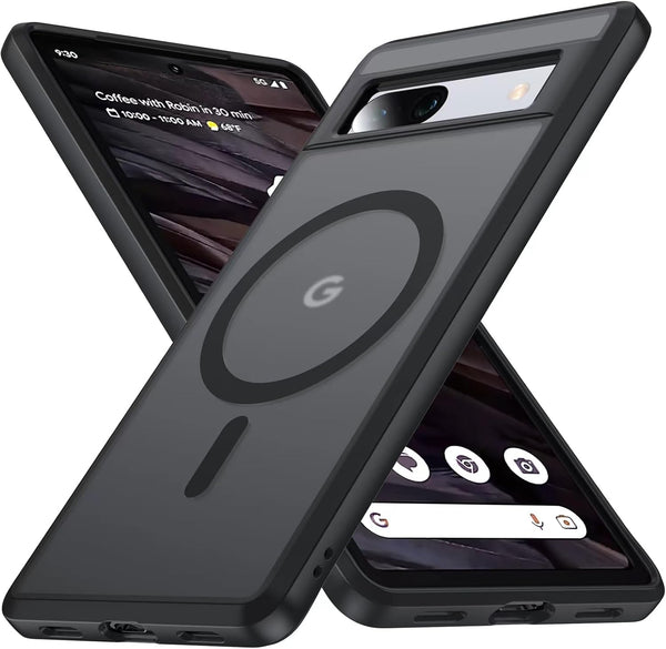 NO.1 Magnetic Google Pixel 7a Case, Compatible with MagSafe, Anti-Fingerprint Slim Fit Military Shockproof Cover
