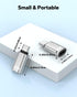 MoKo Lightning Female to USB C Male Adapter 2 Pack, Fast Charging/Data Transfer for iPhone 15 Series, NOT for Audio