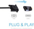 USB-C to VGA Adapter, USB Type C to VGA Travel Adapter, Compatible with MacBook Pro 2020, iPad Pro 2020, Black