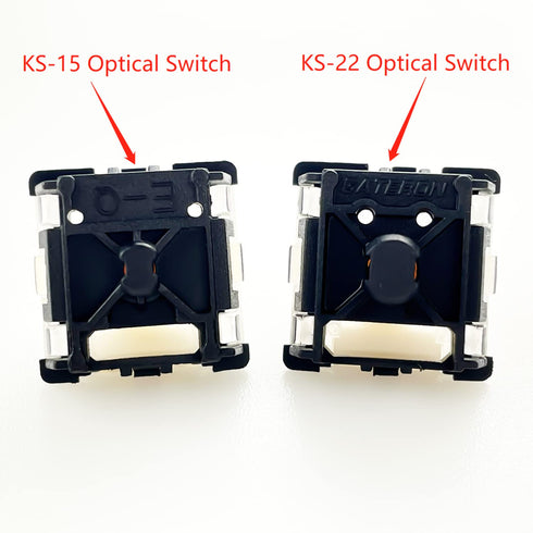 kutethy Gateron KS-22 RGB Optical Switches, Pre-lubed for Optical Switches Mechanical Keyboard, 70 Pcs