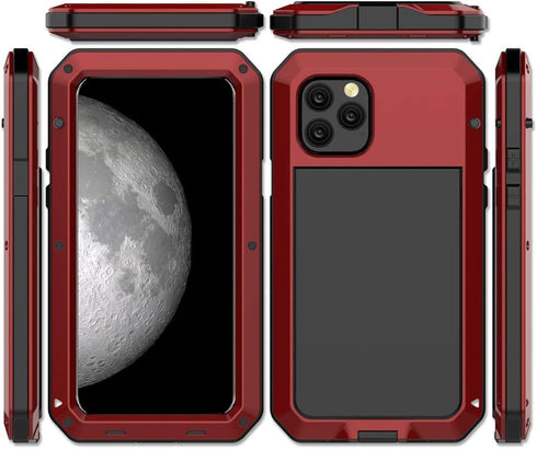 Marrkey iPhone 11 Pro Max Case, Heavy Duty Shockproof Full Body Protective Cover with Silicone Built-in Screen
