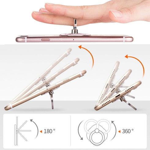 ZOSTLAND 1PC 360Adjustable iPhone15 14 13 12 11 Transparent Clear Phone Ring,Universal Phone Case Finger Grip Stand