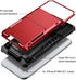 Vofolen iPhone Xs Max Case: Wallet ID Slot, Credit Card Holder, Rugged TPU Rubber Armor, Scratch Resistant Dual Layer