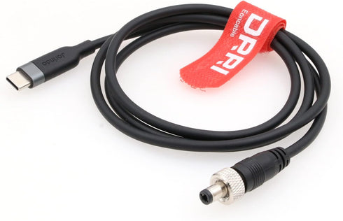 DRRI Locking 5.5 X2.1mm DC to USB-C PD Fast Charging Power Cable for Fujifilm X-H2S to Atomos Ninja V