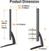 ELIVED 27 55 inch 88 lbs, 800x400mm, YD1014 Universal Table Top TV Stand for Most to LCD LED Plasma Flat Screen TVs, TV
