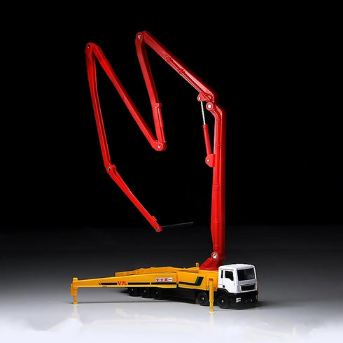 DAGIJIRD 1:100 Simulation Alloy Truck Model Concrete Pump Truck Model Engineering Vehicle Model