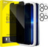 JETech 2-Pack Privacy Screen Protector for iPhone 13 Pro Max 6.7" with Camera Lens Protector, Anti-Spy Tempered Glass.