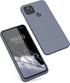 kwmobile Slim Protective TPU Silicone Case Compatible with Google Pixel 4a 5G - Blue Grey