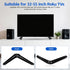 Toyvian 32-55 Inch Set Universal Tv Mount Stand with Brackets for Tvs Tabletop Holder with Non-Slip Base Easy