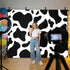 Vyrn Klynt Decor,12x8ft Abstract Dairy Cattle Cow Skin Texture Photography Backdrop for Portrait Photo,Photoshoot