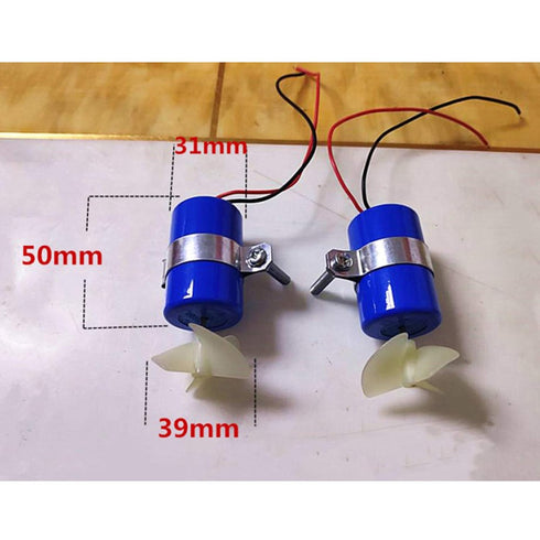 LICHIFIT 7.4V 16800RPM 3-Blades RC Jet Boat Underwater Motor Thruster CW CCW Propeller for DIY Micro ROV Robot RC Bait