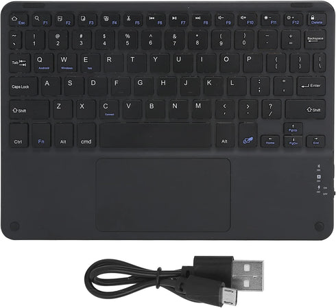 Bluetooth Keyboard, Multi-Function Scissor Keyboard with Touchpad, Ultra-Slim Portable 10in External Computer Keyboard