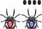 2pcs Spider Cell Phone Ring Holder Stand, Aircawin Cute Phone Finger Holder Stand with 4pcs Ring Holder Hanging Hook