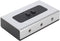 2 PORT 3.5mm STEREO Manual Switch Box, AUX Audio Speaker Selector with Wall Mount Hole