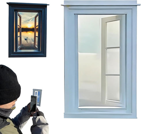 Generic Picture Frame Viewfinder, Visual Framing Aid for Photography with Handheld Portability, PVC Build with Open