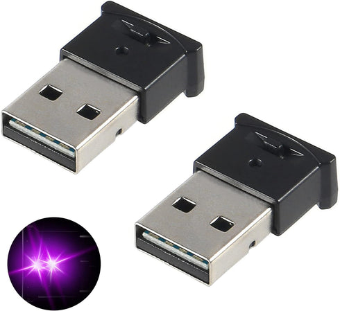 AITIAO 2 Light,8 5V Pcs Mini USB LED Color Adjustable and Brightness Night Light,RGB Car LED Interior Lighting DC Smart