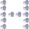 SiLnmLih 12 Pcs Metal Phone Finger Grip Hook Adhesive Heart Shaped Phone Charm