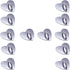 SiLnmLih 12 Pcs Metal Phone Finger Grip Hook Adhesive Heart Shaped Phone Charm