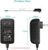 Universal AC Adapter 15V 1A Power Supply, 15W AC110V to DC15V Driver with 8 DC Plug Tips