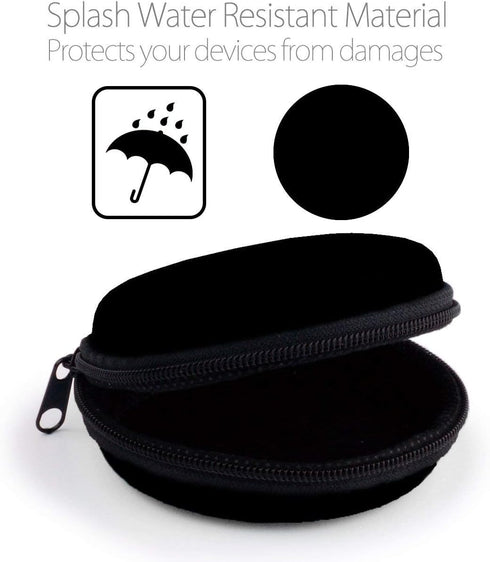 MAS CARNEY Earphone Case Headphone Earbud Hard Protective Carrying Case Bag