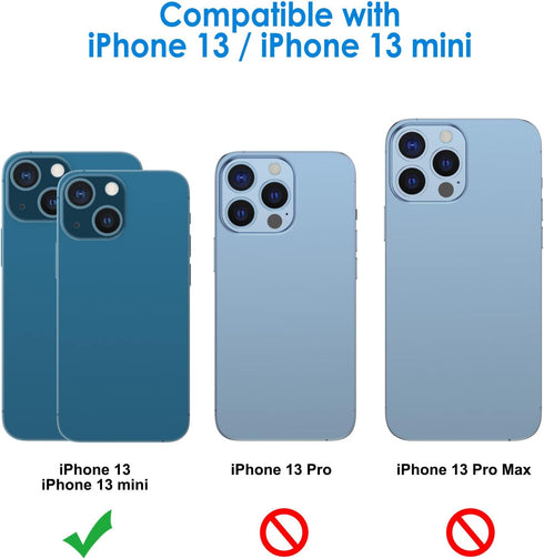 JETech Camera Lens Protector for iPhone 13 6.1-Inch and iPhone 13 mini 5.4-Inch, 9H Tempered Glass, HD Clear, Anti-Scratch, Case Friendly, Does Not Affect Night Shots, 3-Pack