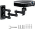 JUBOR Projector Wall Mount, 360 Rotation 3-Sections Wall Mount for Projector Webcams with