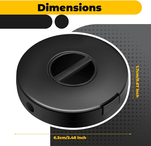 9 Pcs Charging Cord Organizer Black Portable Charger Cord Holder Round Storage Cable Winder Retractable Cable Management Flexible USB Cable Reel for Home Office Classroom Wire Charger Cable