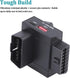 AUTANCTOR OBD2 1-to-2 1-Press 18W 16-Pin Splitter Adapter with Power Cut Switch & USB Fast Charging Car OBD Port