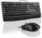 Wired Keyboard and Mouse Combo, 104 Keys Full-Size Ergonomic Computer Keyboard with Palm Rest, USB Plug-and-Play, Black