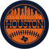 Vintage Houston City Skyline Retro TX Fan Baseball PopSockets Standard PopGrip