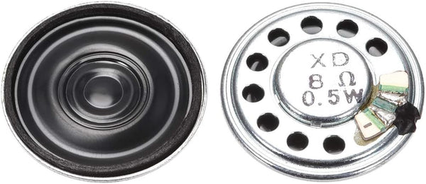 uxcell 0.5W 8 Ohm DIY Magnetic Speaker 27mm Round Shape Replacement Loudspeaker (2pcs)
