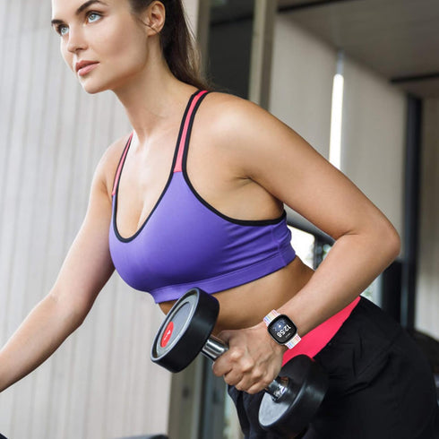 Soft Breathable Nylon Bands Adjustable Replacement Strap for Fitbit Versa 4/Sense 2/Versa 3/Fitbit Sense
