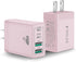 40W USB C Charger Cube, 2-Pack Fast Charging Block, 4-Port QC Wall Plug + PD 3.0 Power Adapter for iPhone, iPad, Samsung