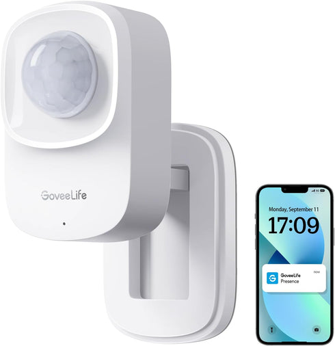 GoveeLife Human Presence Sensor, 2.4 GHz Wi-Fi Required, Smart Motion Sensor for Indoor Home Automation
