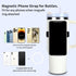 Magnetic Phone Strap for Bottles Stanley Cups - Magnetic Holder with 2 Adjustable Straps for Gym, Shopping